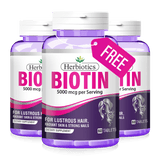 Buy 2 Biotin 5000mcg - Get 1 Free Biotin 5000mcg - Herbiotics.com.pk